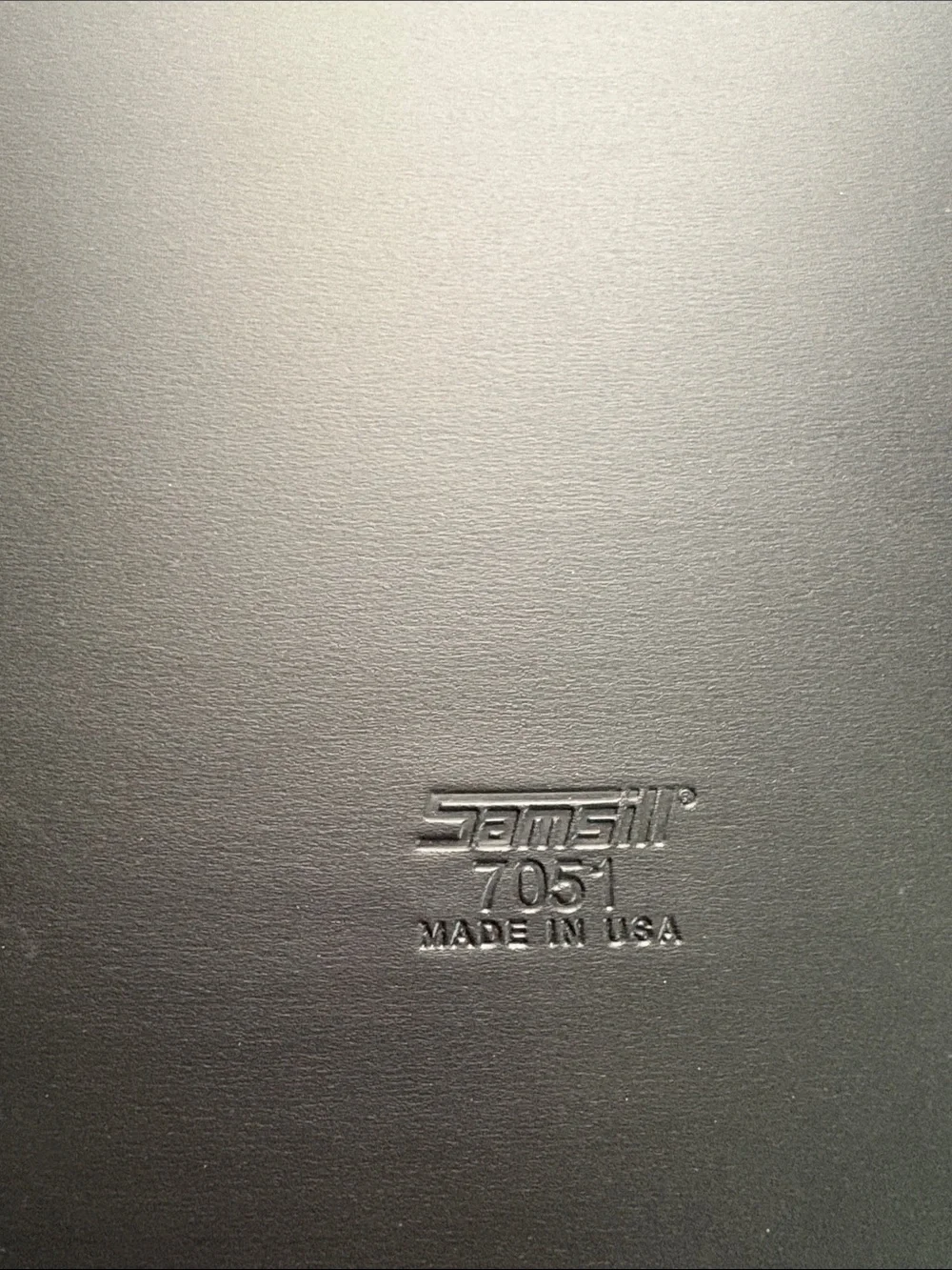 Vintage Notepad Portfolio Folder Binder Brass Corner Black Leather 12x9 Samsill